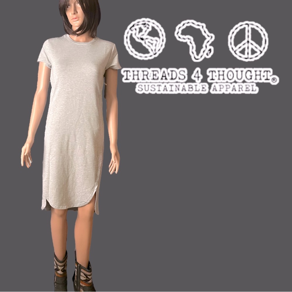 ✨HOST PICK! ✨NWT Threads4 Thought high-low t-shirt dress in heather grey ♻️🌱✨ - Picture 2 of 12